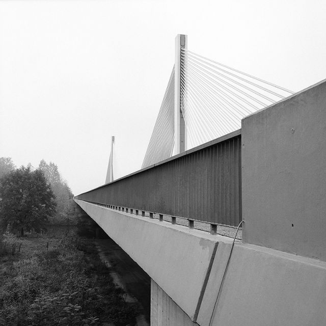 Lanový most přes Labe