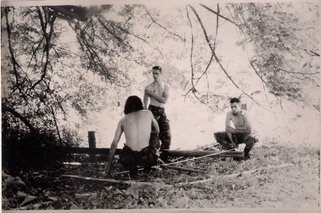 Stavba táborové umývárky