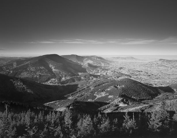 beskydske vrcholky II film kodak Tri X 320 4x5 130