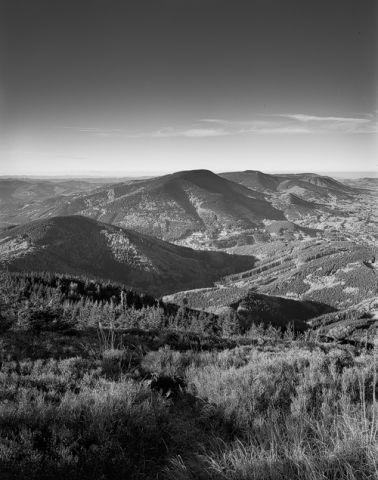 beskydske vrcholky film kodak Tri X 320 4x5 129